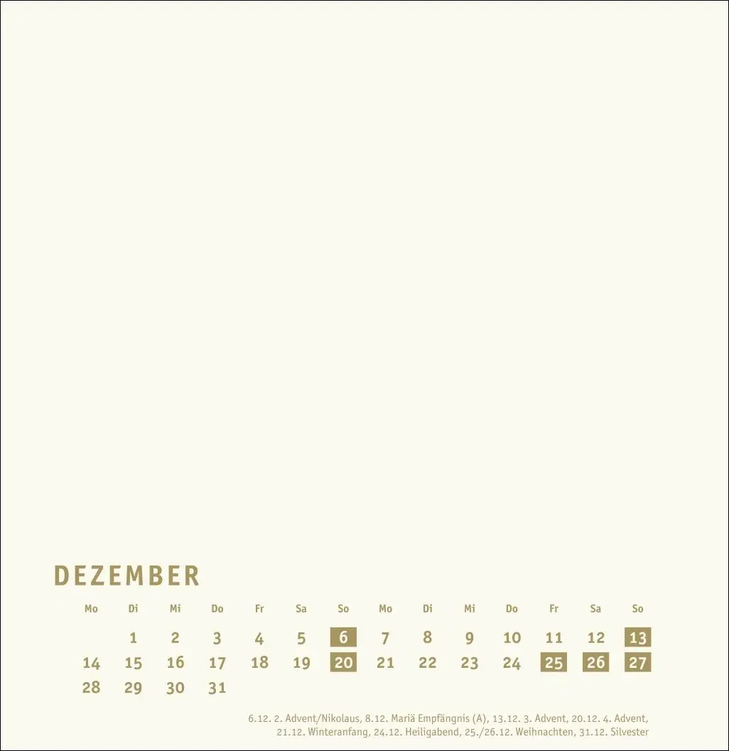 Bild: 9783756409860 | Premium-Bastelkalender gold groß 2026 | Heye | Kalender | 14 S. | 2026