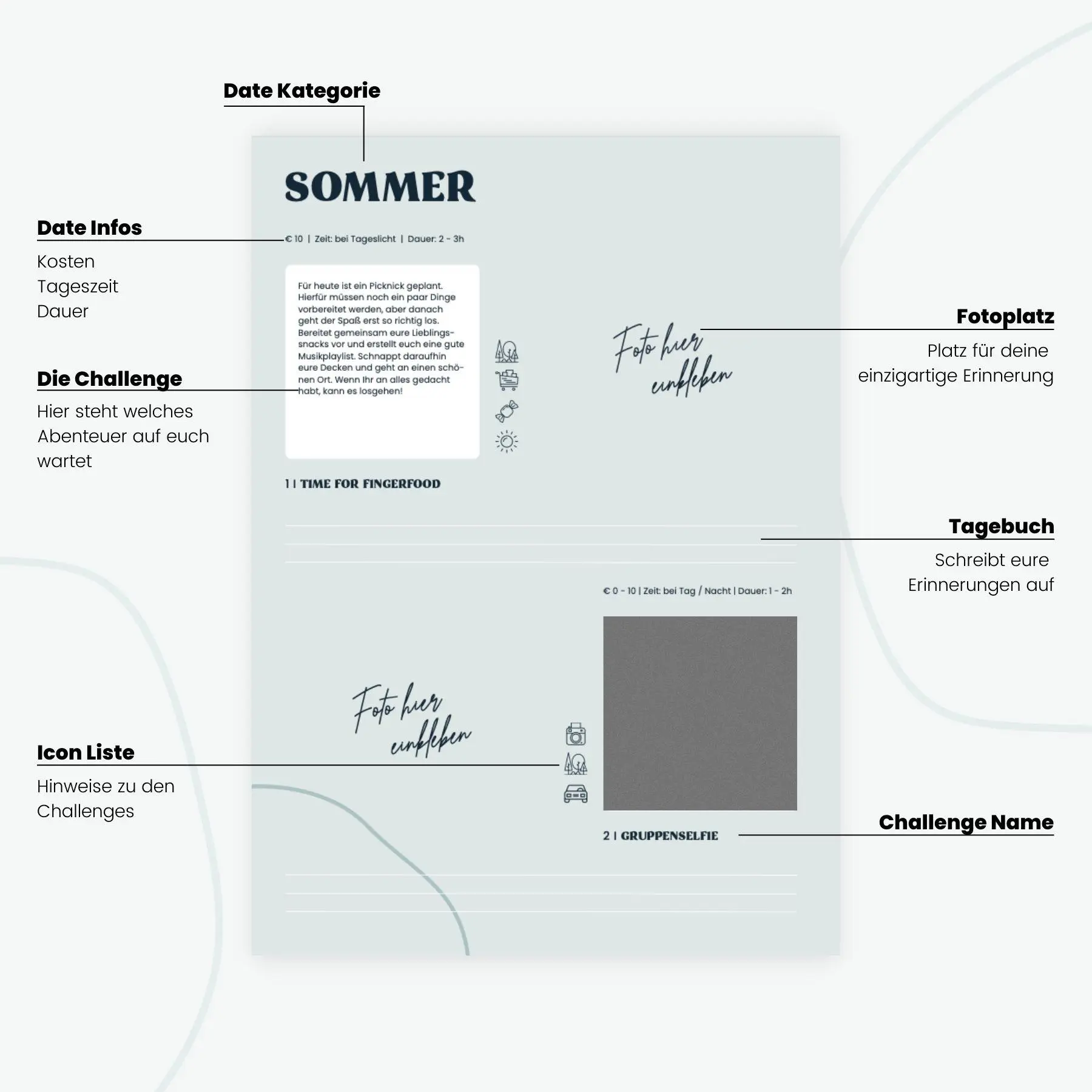 Bild: 4251562659960 | Memories2Make® Challengebuch für Freundinnen | Memories2Make GmbH