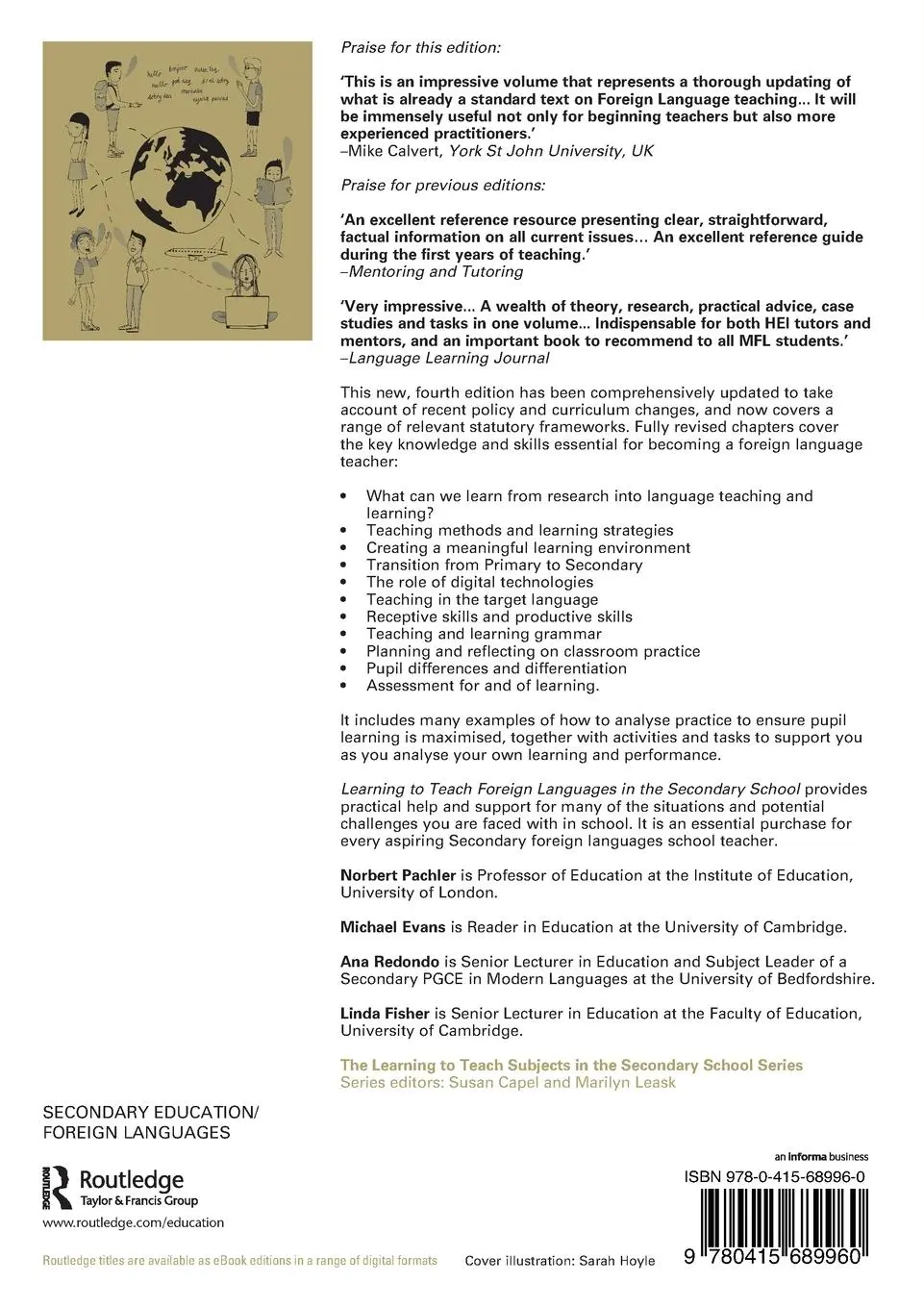 Rückseite: 9780415689960 | Learning to Teach Foreign Languages in the Secondary School | Buch