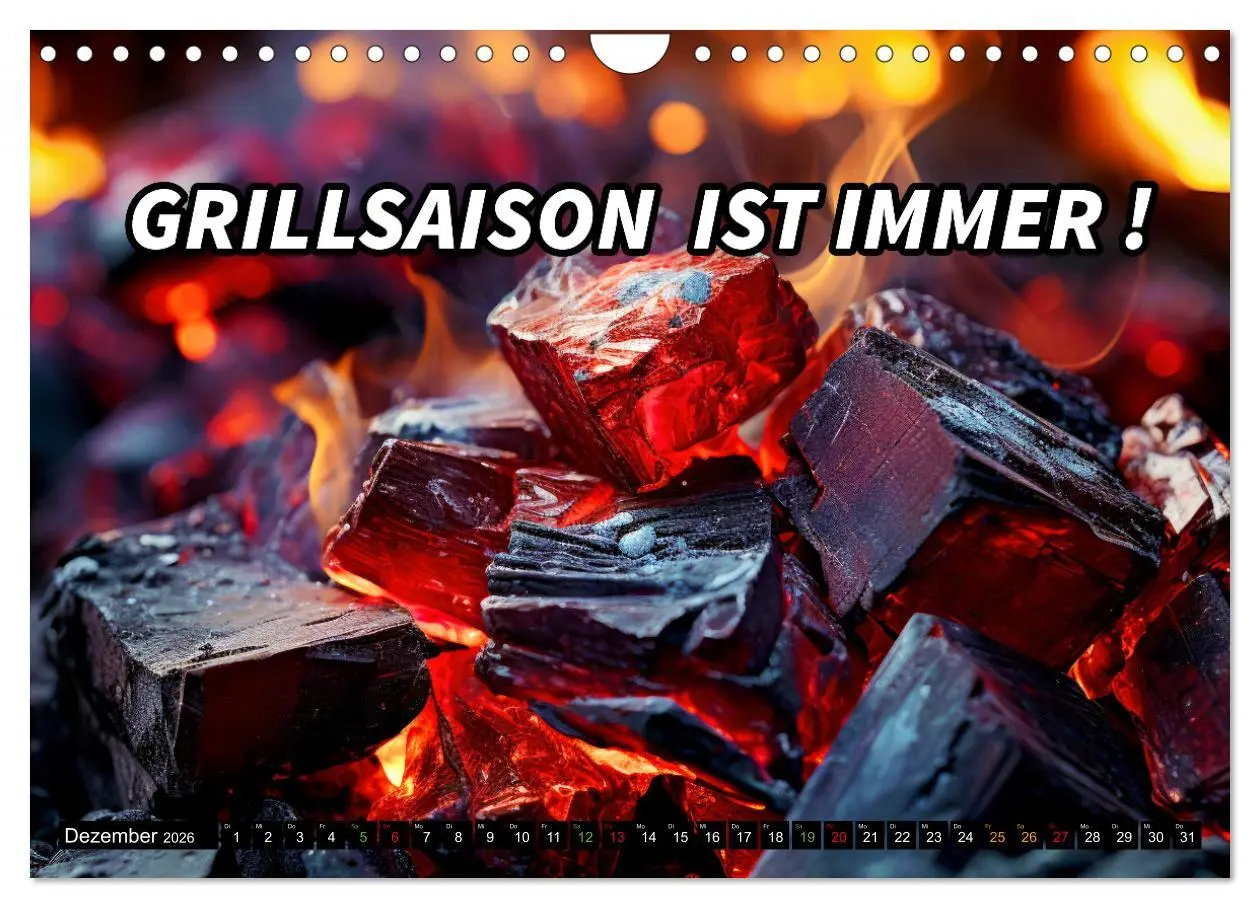 Bild: 9783457349960 | B wie BBQ Impressionen mit Sprüchen (Wandkalender 2026 DIN A4...