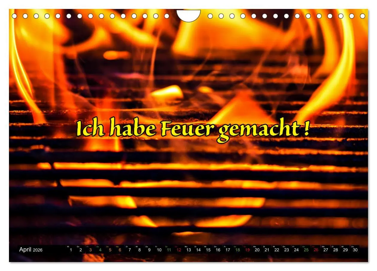 Bild: 9783457349960 | B wie BBQ Impressionen mit Sprüchen (Wandkalender 2026 DIN A4...