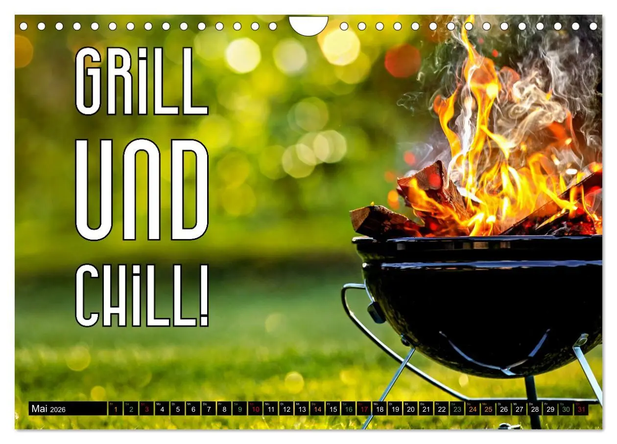 Bild: 9783457349960 | B wie BBQ Impressionen mit Sprüchen (Wandkalender 2026 DIN A4...