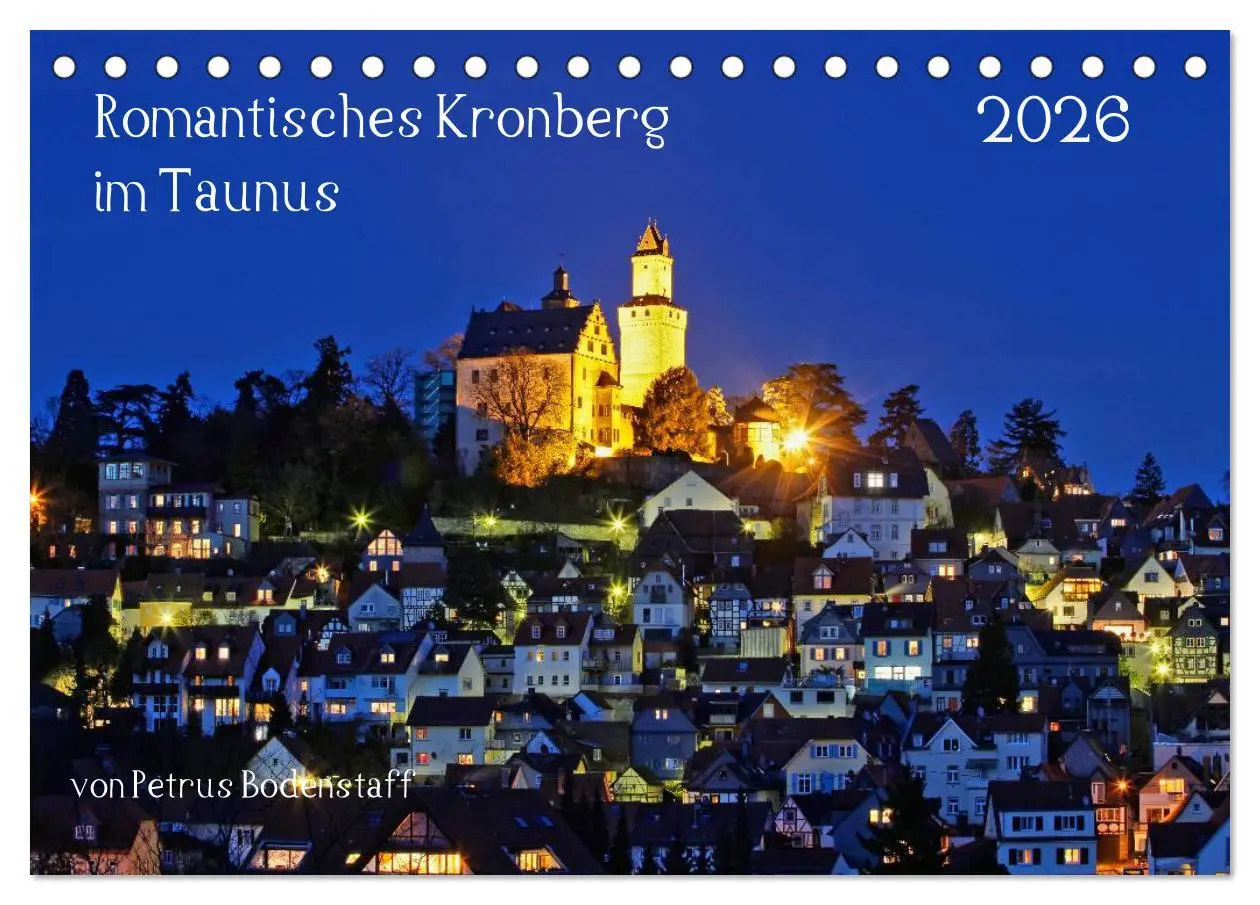 Cover: 9783516059960 | Romantisches Kronberg im Taunus (Tischkalender 2026 DIN A5 quer),...