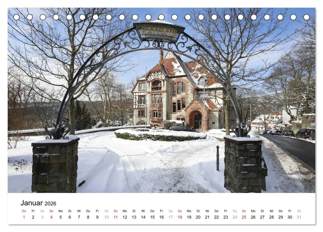 Bild: 9783516059960 | Romantisches Kronberg im Taunus (Tischkalender 2026 DIN A5 quer),...
