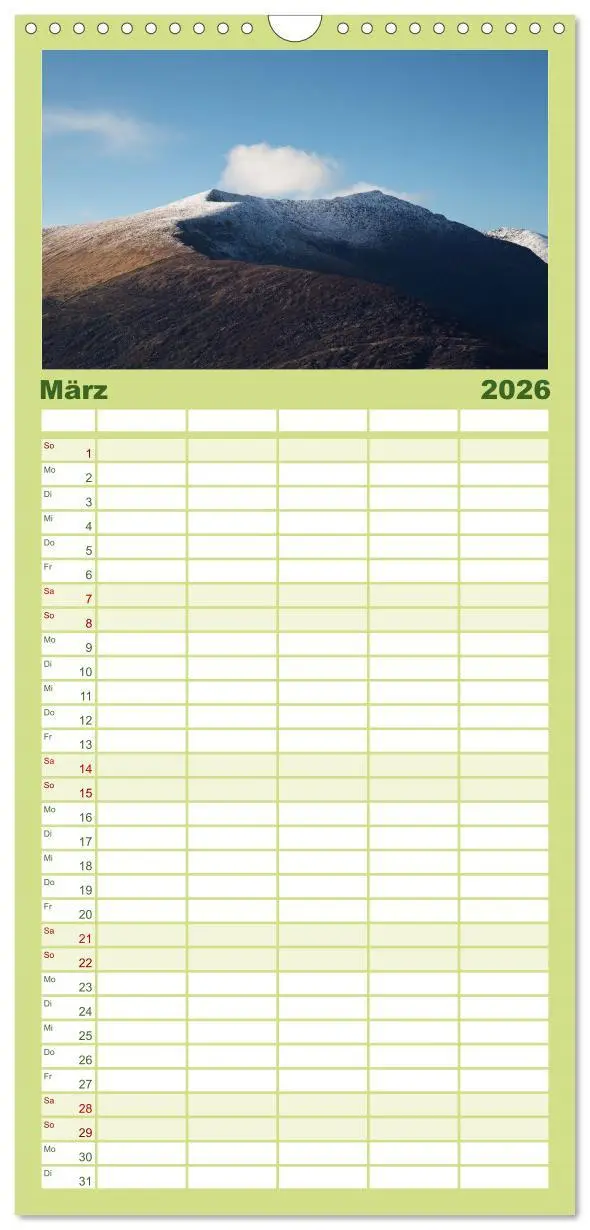 Bild: 9783516509960 | Familienplaner 2026 - Naturschauspiel Irland mit 5 Spalten...