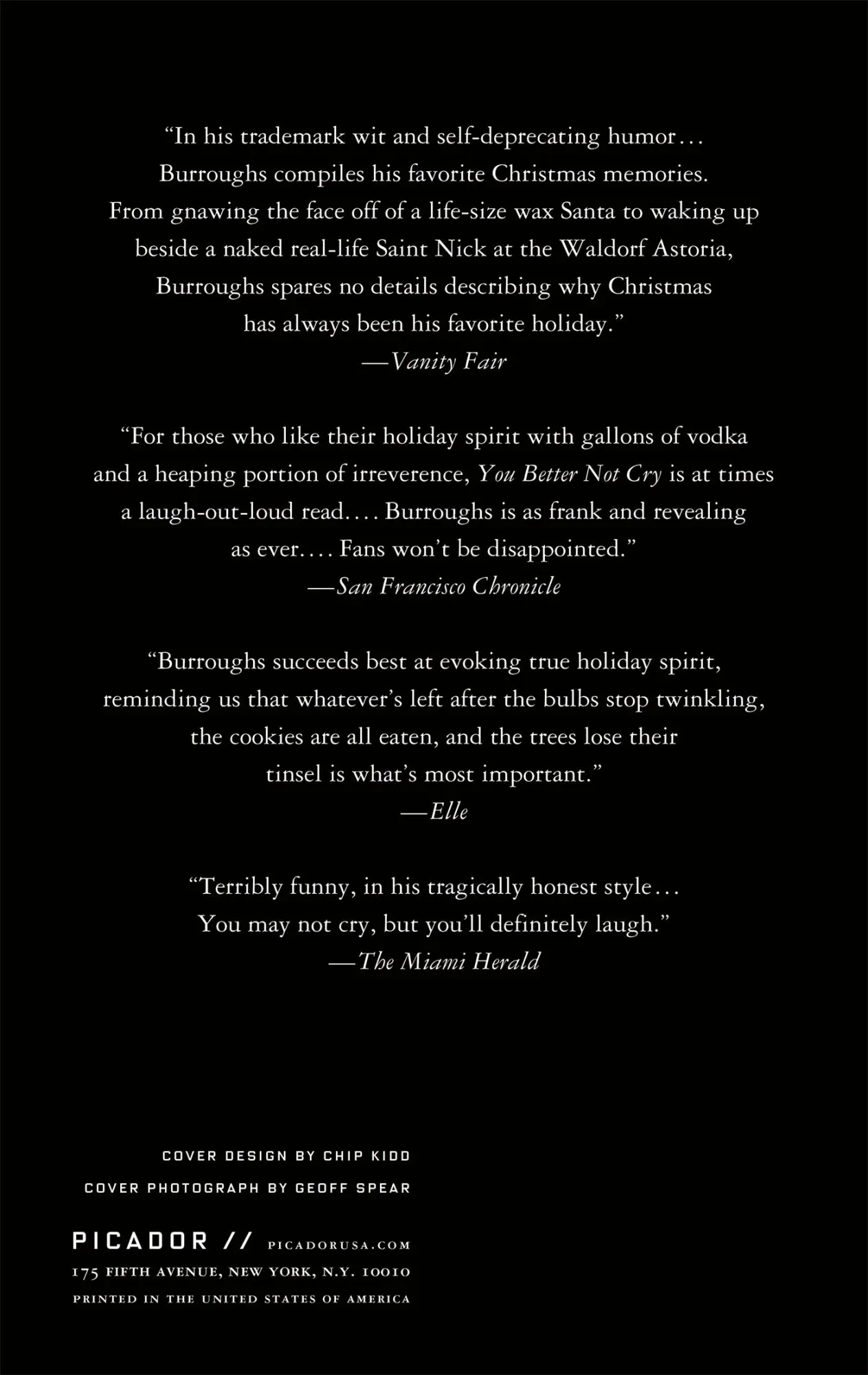 Rückseite: 9780312430061 | You Better Not Cry | Augusten Burroughs | Taschenbuch | Englisch
