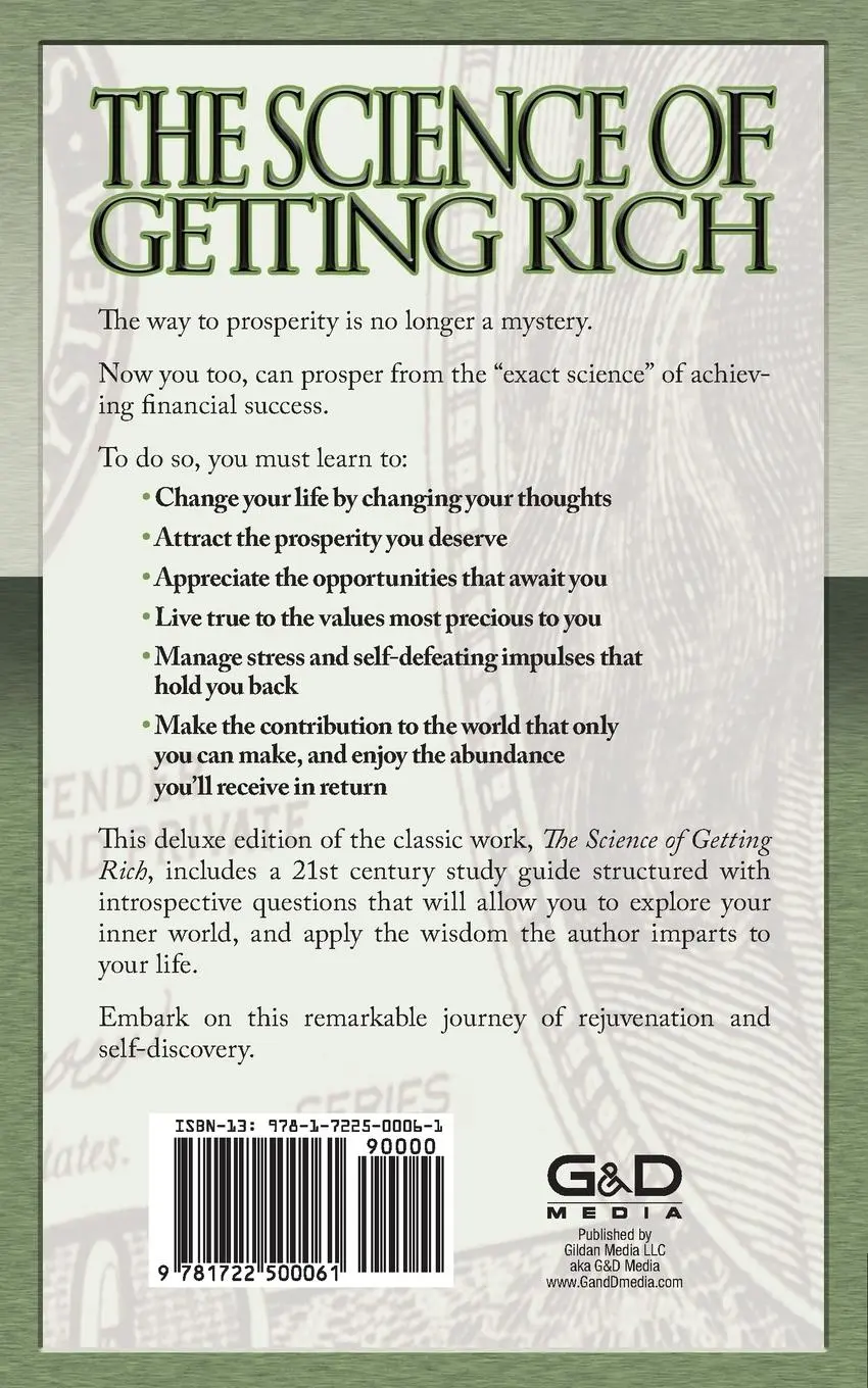 Rückseite: 9781722500061 | The Science of Getting Rich with Study Guide | Deluxe Special Edition