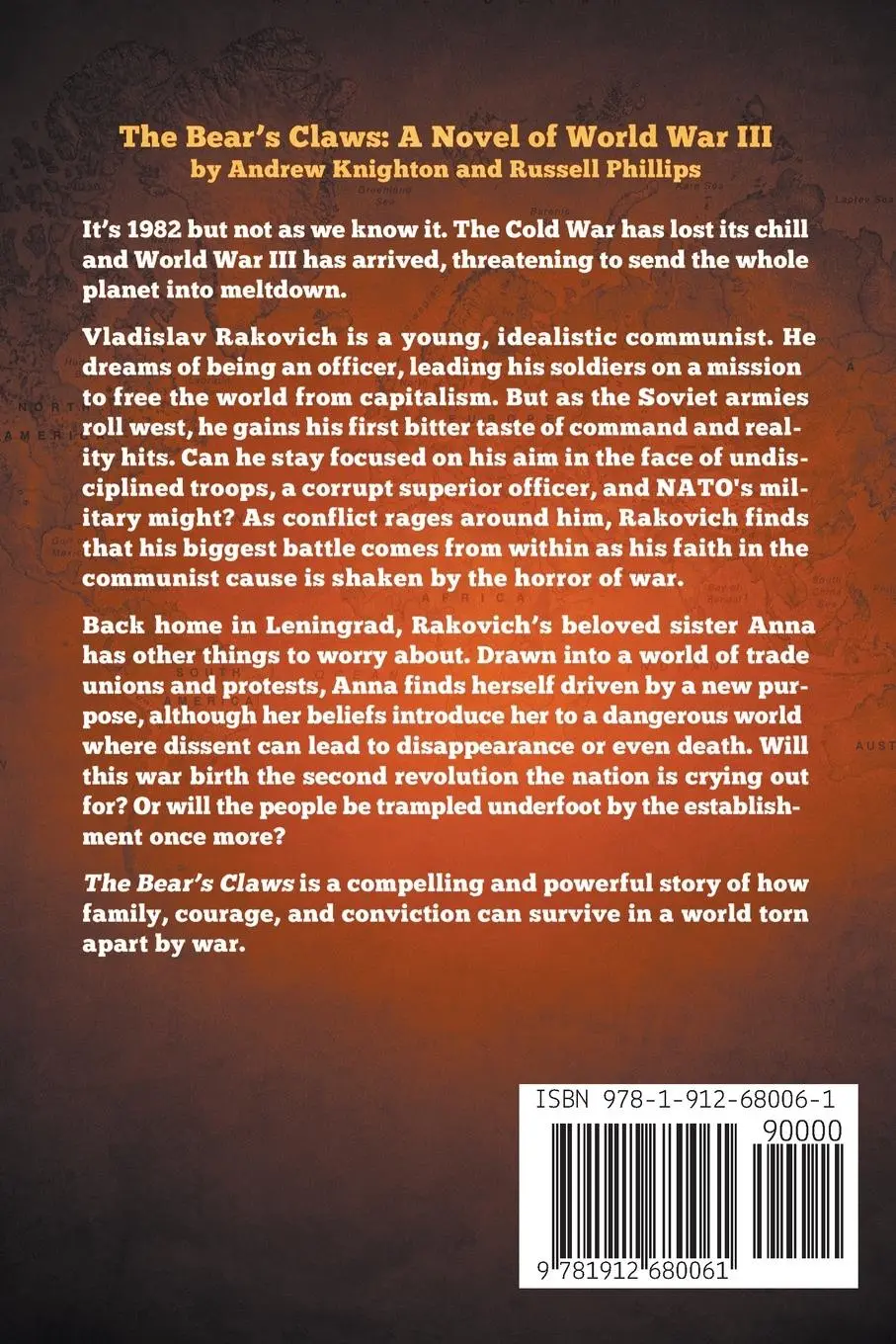 Rückseite: 9781912680061 | The Bear's Claws: A Novel of World War III | Russell Phillips (u. a.)