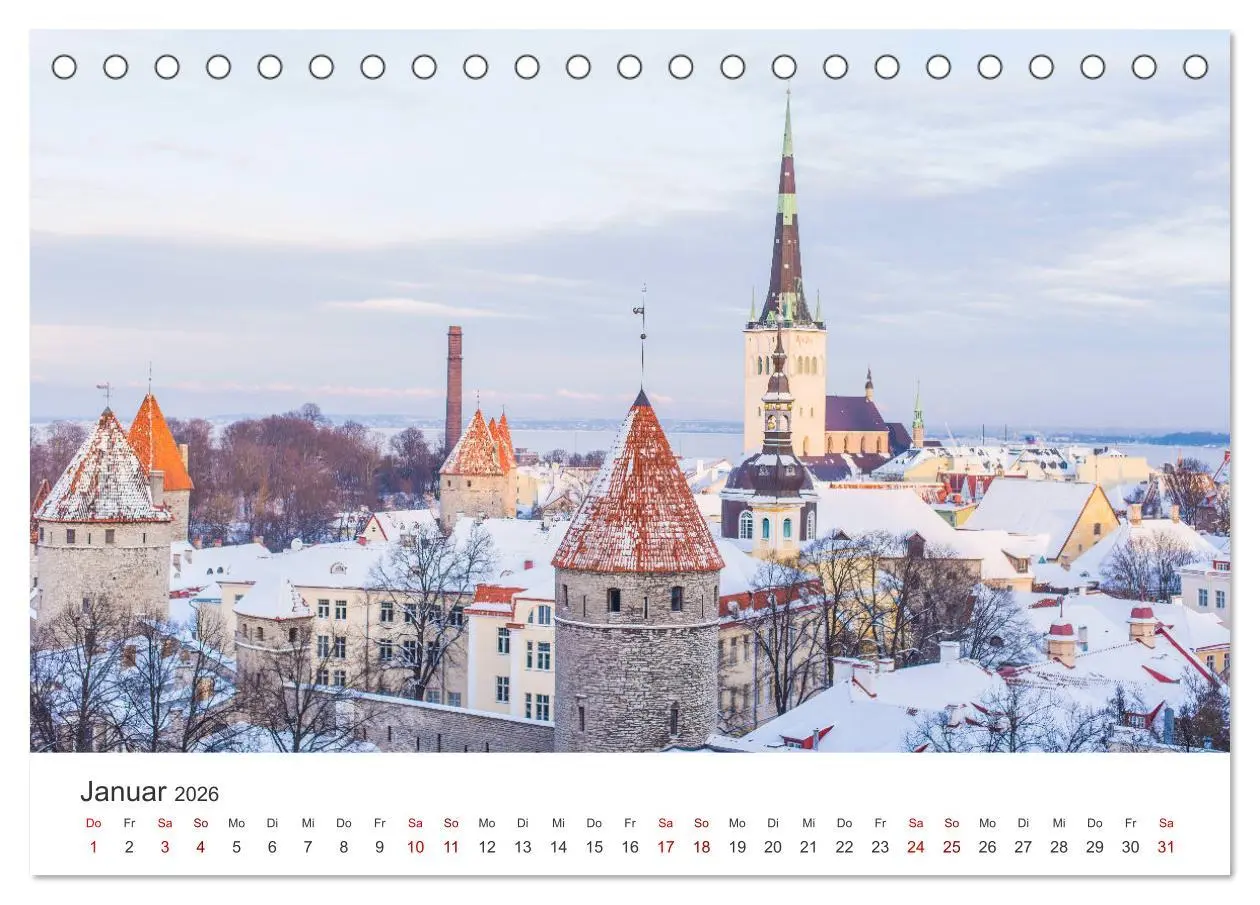 Bild: 9783457600061 | Tallinn - Eine Reise in die Hauptstadt Estlands. (Tischkalender...