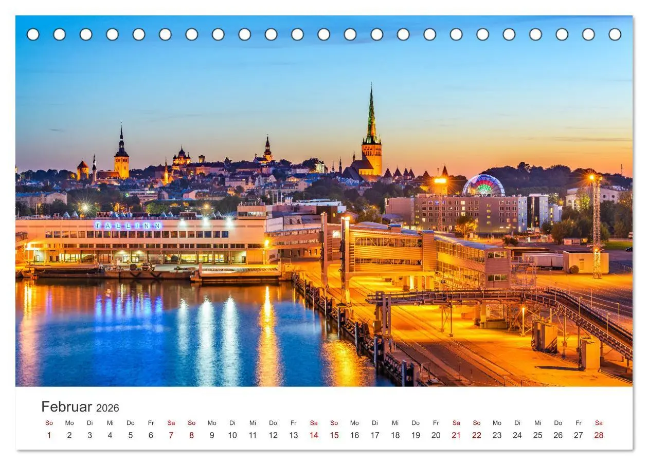 Bild: 9783457600061 | Tallinn - Eine Reise in die Hauptstadt Estlands. (Tischkalender...
