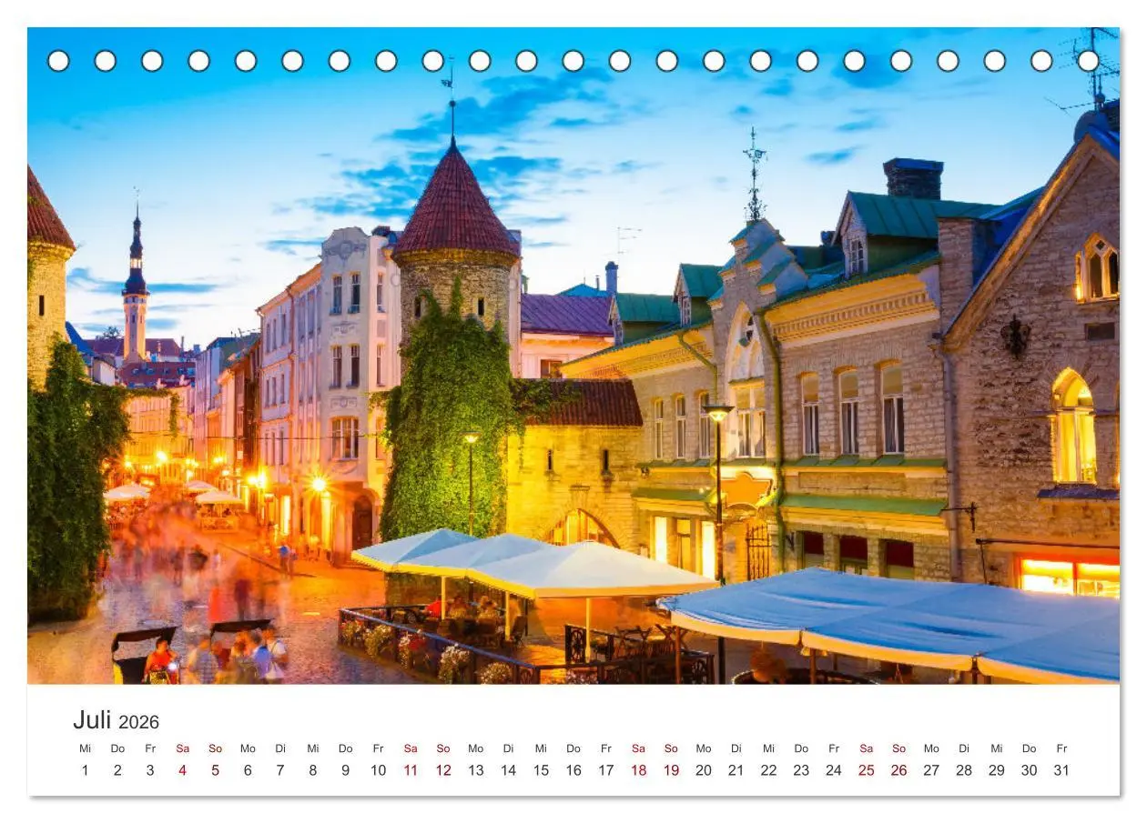 Bild: 9783457600061 | Tallinn - Eine Reise in die Hauptstadt Estlands. (Tischkalender...