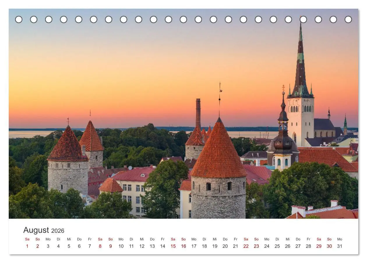 Bild: 9783457600061 | Tallinn - Eine Reise in die Hauptstadt Estlands. (Tischkalender...