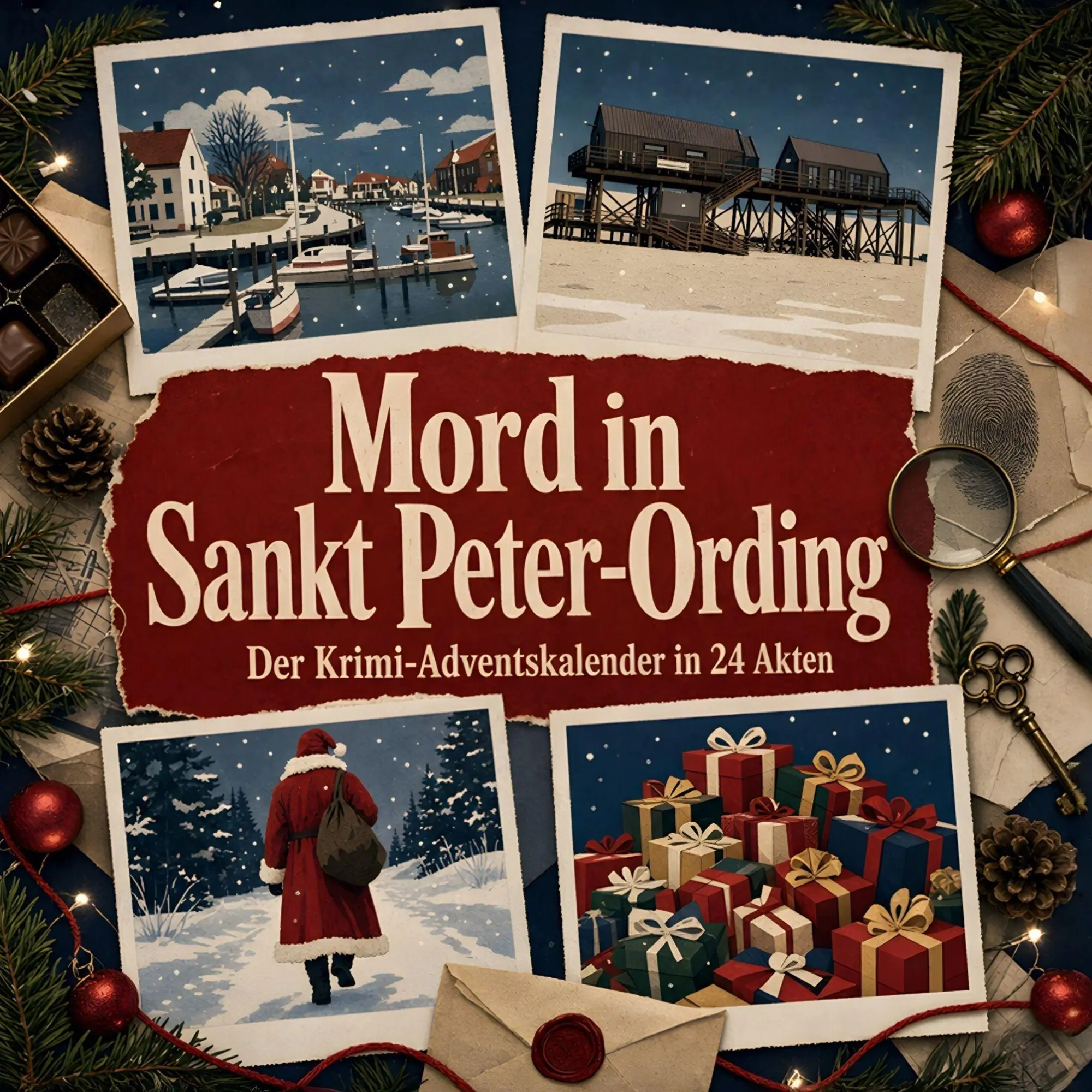 Cover: 9783696120061 | Mord in Sankt Peter-Ording | Der Krimi-Adventskalender in 24 Akten