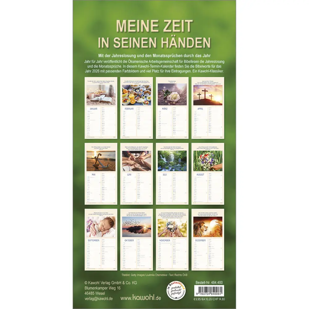 Bild: 9783754840061 | Meine Zeit in seinen Händen 2026 | Termin-Kalender | Kalender | 14 S.