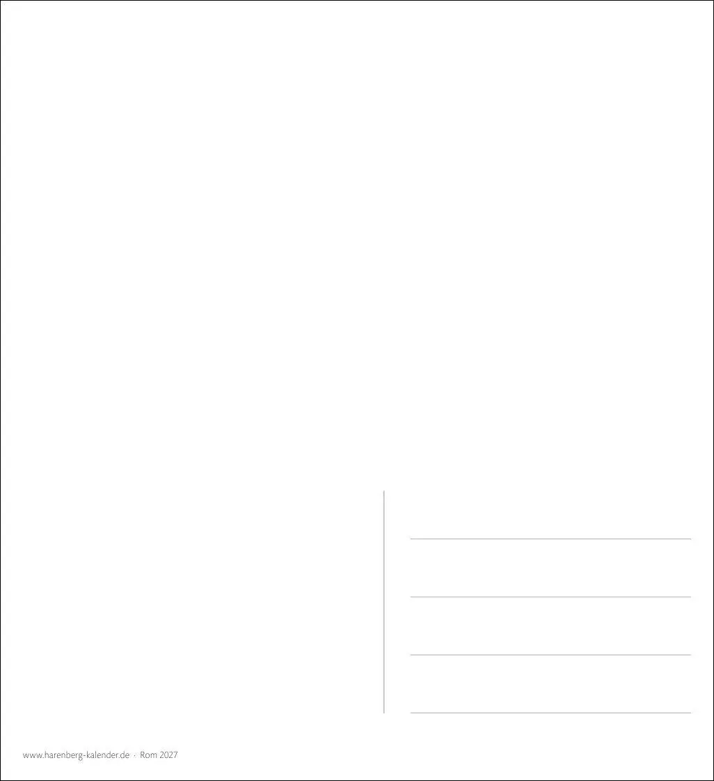 Bild: 9783840040061 | Rom Sehnsuchtskalender 2027 - Wochenkalender mit 53 Postkarten | 54 S.