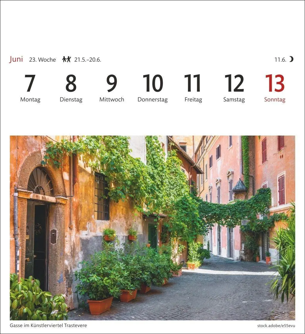 Bild: 9783840040061 | Rom Sehnsuchtskalender 2027 - Wochenkalender mit 53 Postkarten | 54 S.