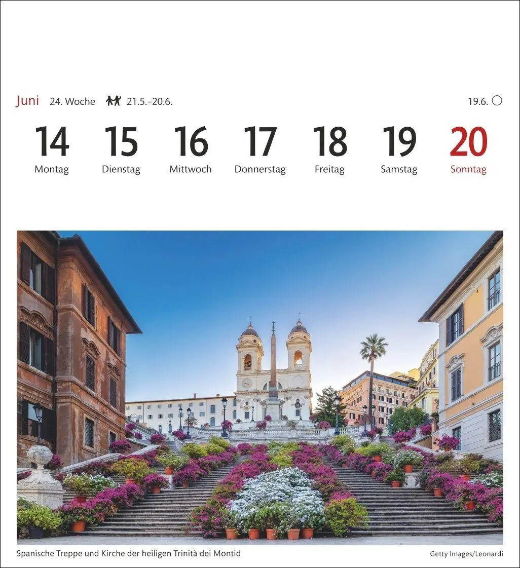 Bild: 9783840040061 | Rom Sehnsuchtskalender 2027 - Wochenkalender mit 53 Postkarten | 54 S.