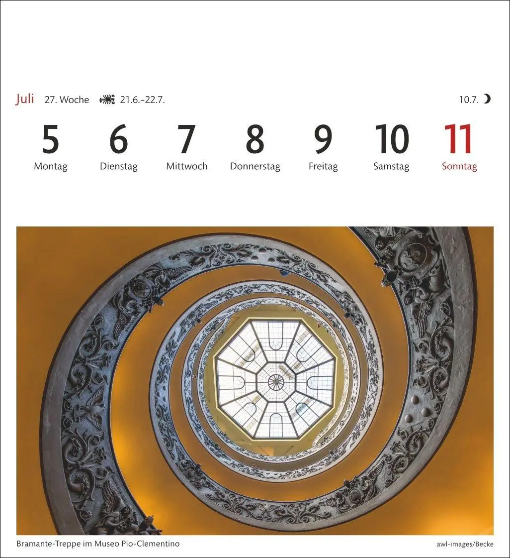 Bild: 9783840040061 | Rom Sehnsuchtskalender 2027 - Wochenkalender mit 53 Postkarten | 54 S.