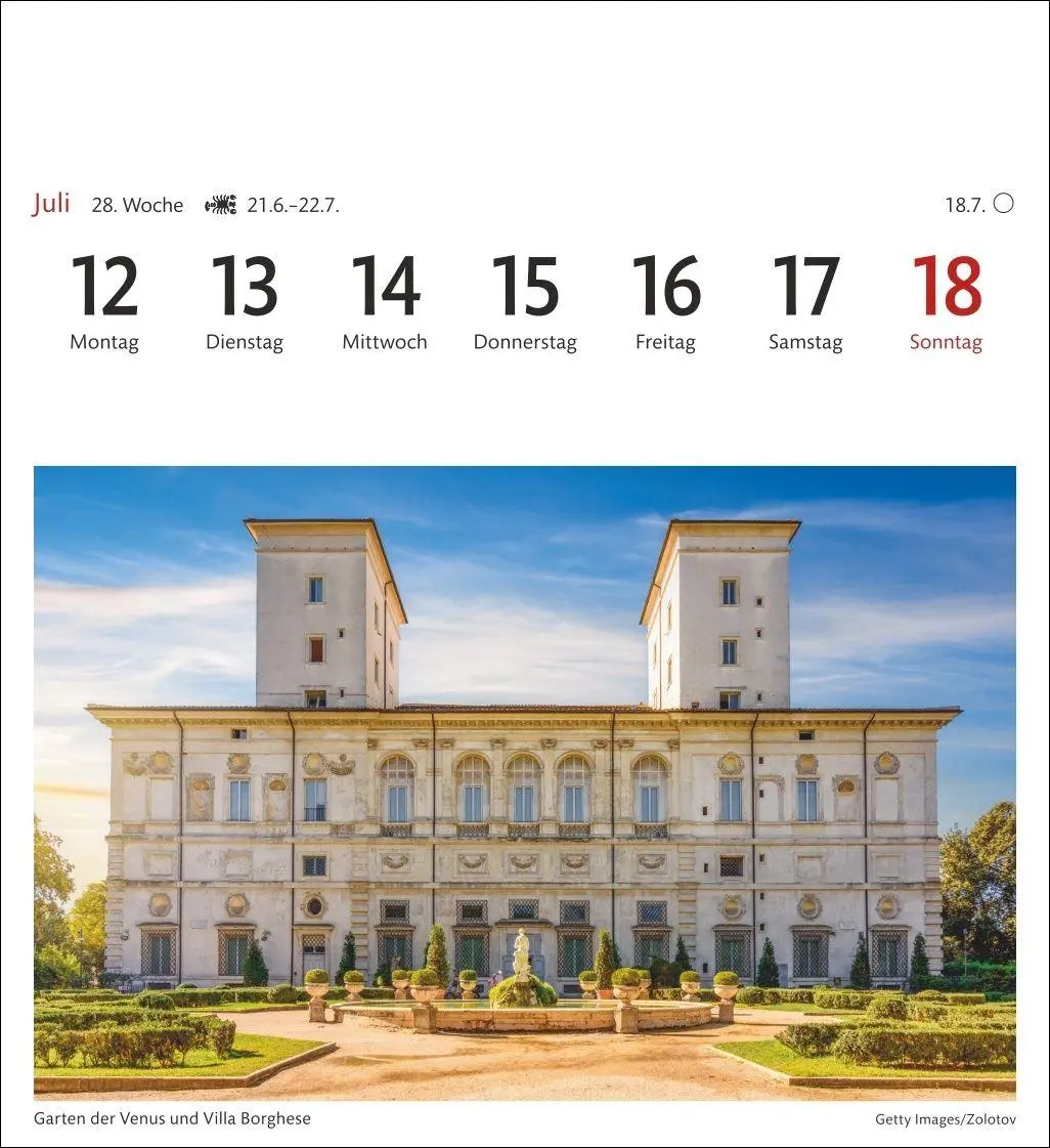 Bild: 9783840040061 | Rom Sehnsuchtskalender 2027 - Wochenkalender mit 53 Postkarten | 54 S.