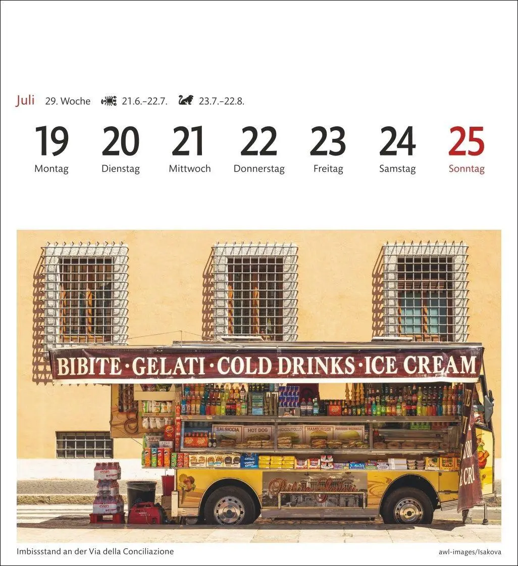 Bild: 9783840040061 | Rom Sehnsuchtskalender 2027 - Wochenkalender mit 53 Postkarten | 54 S.