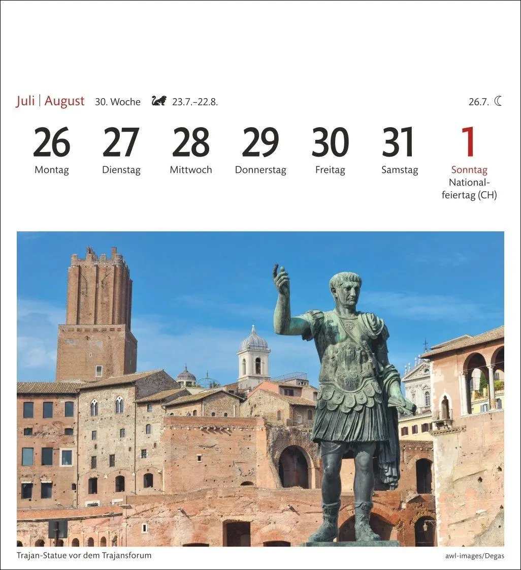 Bild: 9783840040061 | Rom Sehnsuchtskalender 2027 - Wochenkalender mit 53 Postkarten | 54 S.