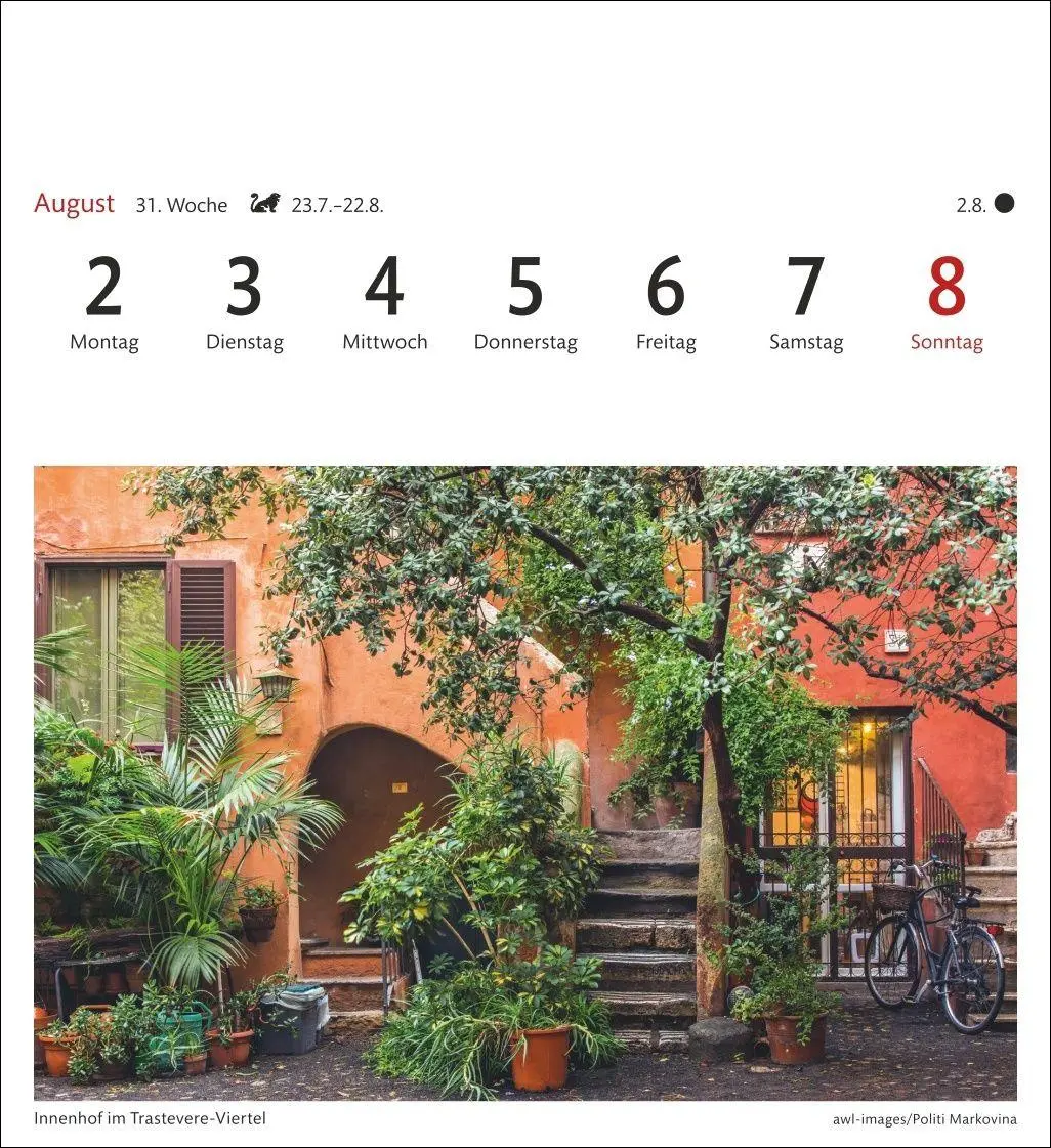 Bild: 9783840040061 | Rom Sehnsuchtskalender 2027 - Wochenkalender mit 53 Postkarten | 54 S.