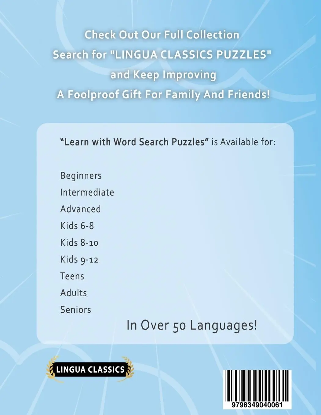 Rückseite: 9798349040061 | LEARN SWEDISH WITH WORD SEARCH PUZZLES FOR BEGINNERS - Discover How...