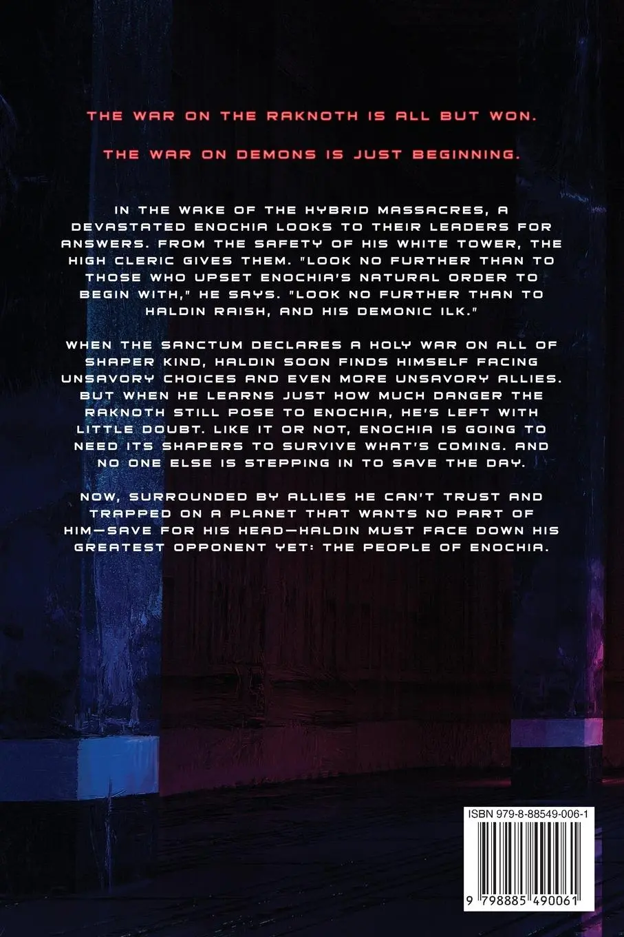 Rückseite: 9798885490061 | Children of Enochia | A Dystopian Alien Invasion Adventure | Mitchell
