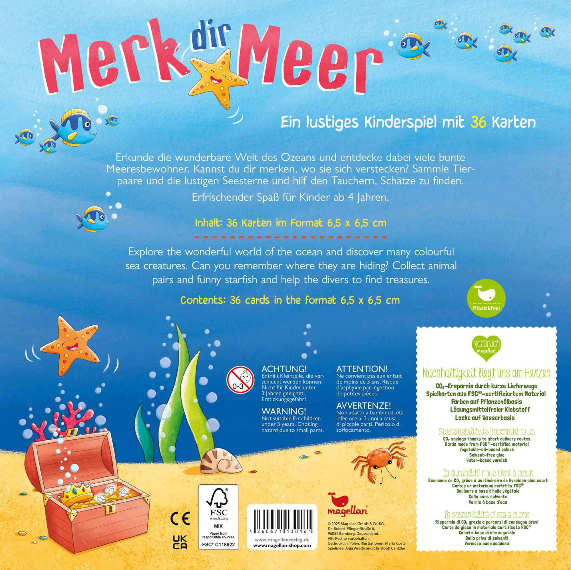Rückseite: 4260671130161 | Merk dir Meer | Anja Wrede (u. a.) | Spiel | N3016 | Deutsch | 2025