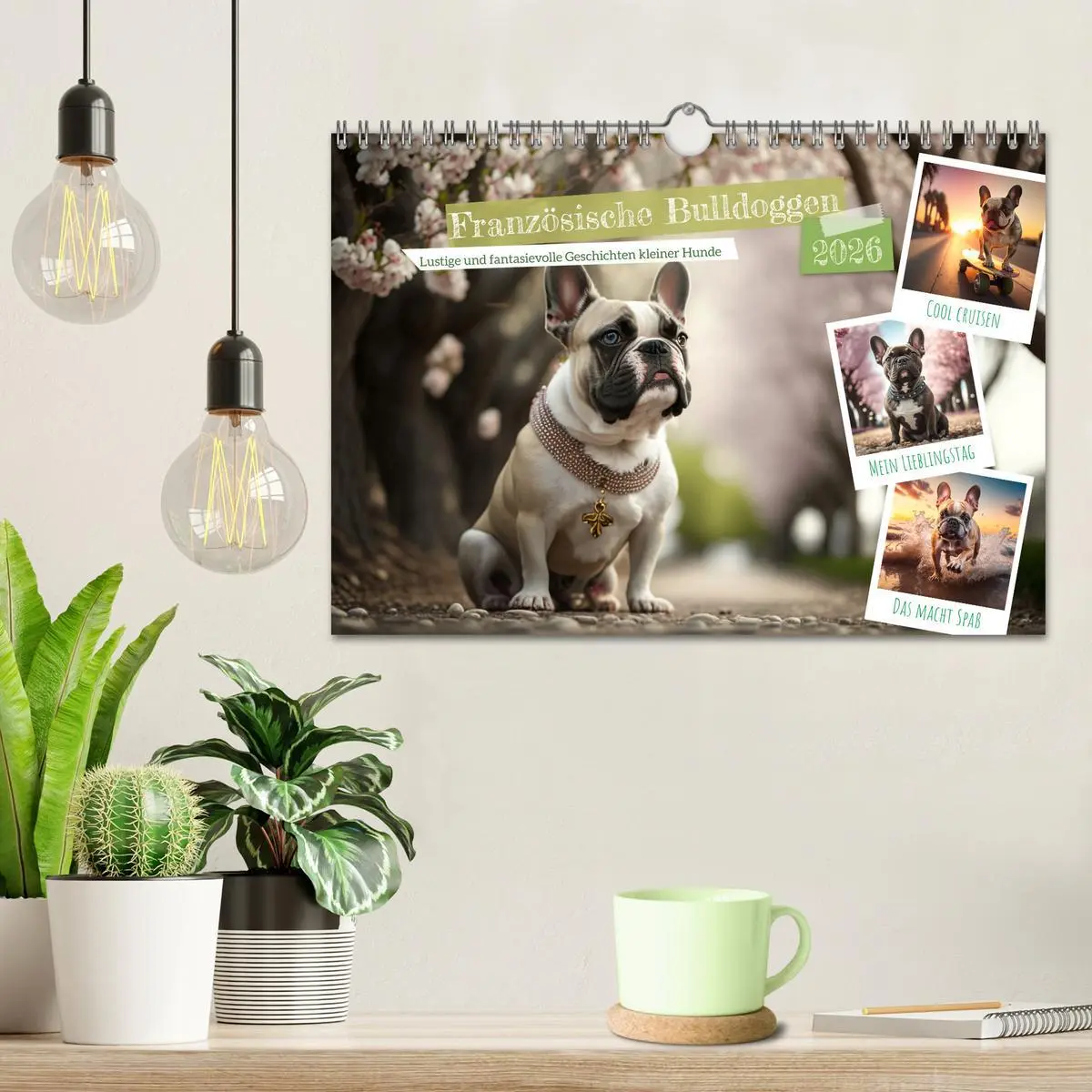 Bild: 9783457380161 | Französische Bulldoggen (Wandkalender 2026 DIN A4 quer), CALVENDO...