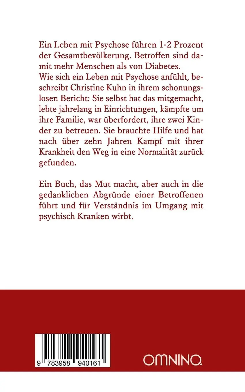 Rückseite: 9783958940161 | Mein Leben mit Psychose | Der Seiltanz zwischen Dunkel und Licht
