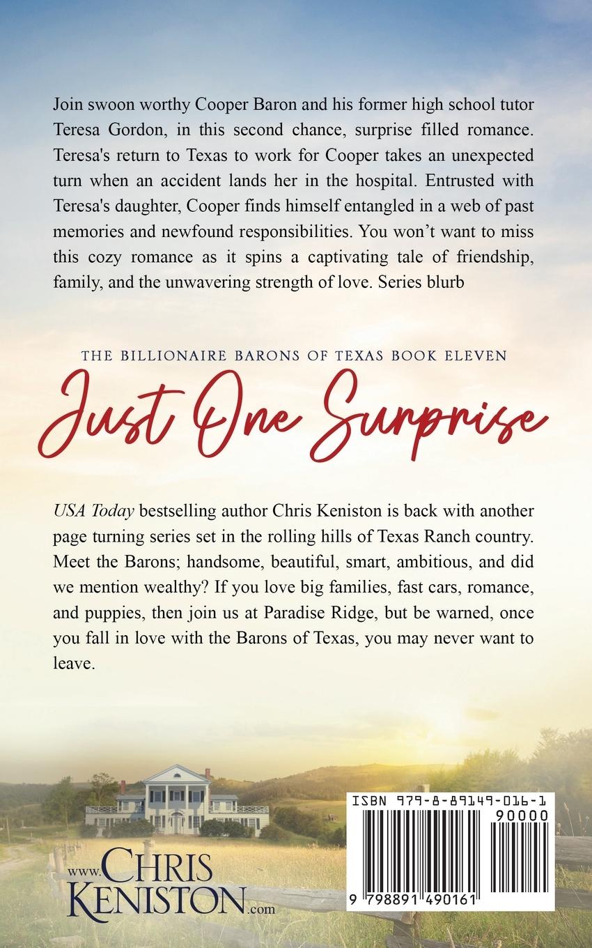 Rückseite: 9798891490161 | Just One Surprise | Chris Keniston | Taschenbuch | Englisch | 2024