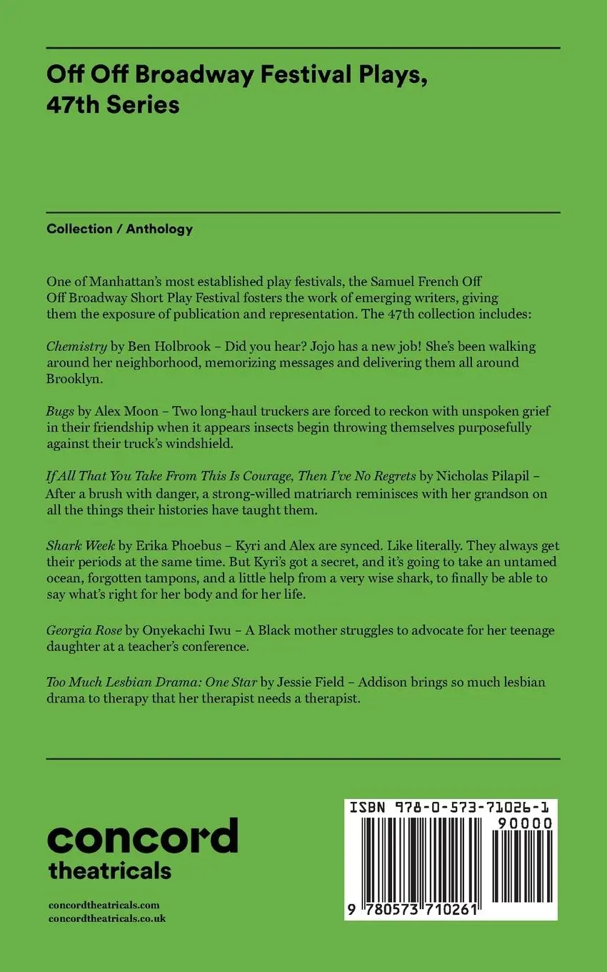 Rückseite: 9780573710261 | Off Off Broadway Festival Plays, 47th Series | Pilapil (u. a.) | Buch
