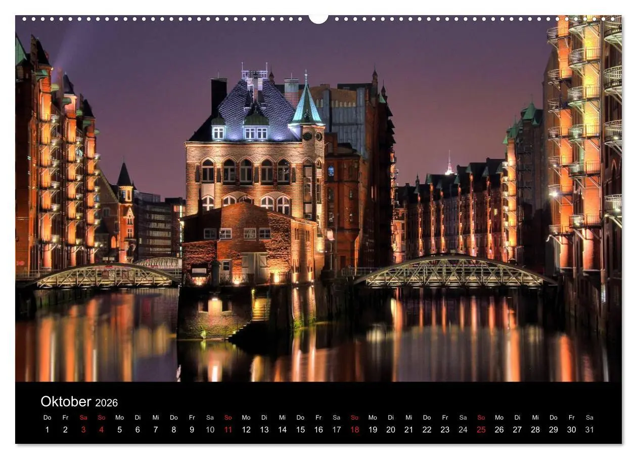 Bild: 9783516150261 | Hamburg (hochwertiger Premium Wandkalender 2026 DIN A2 quer),...