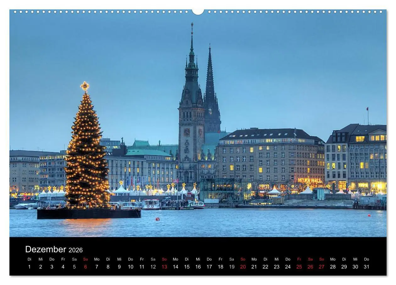 Bild: 9783516150261 | Hamburg (hochwertiger Premium Wandkalender 2026 DIN A2 quer),...
