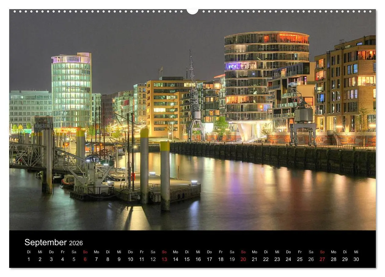 Bild: 9783516150261 | Hamburg (hochwertiger Premium Wandkalender 2026 DIN A2 quer),...