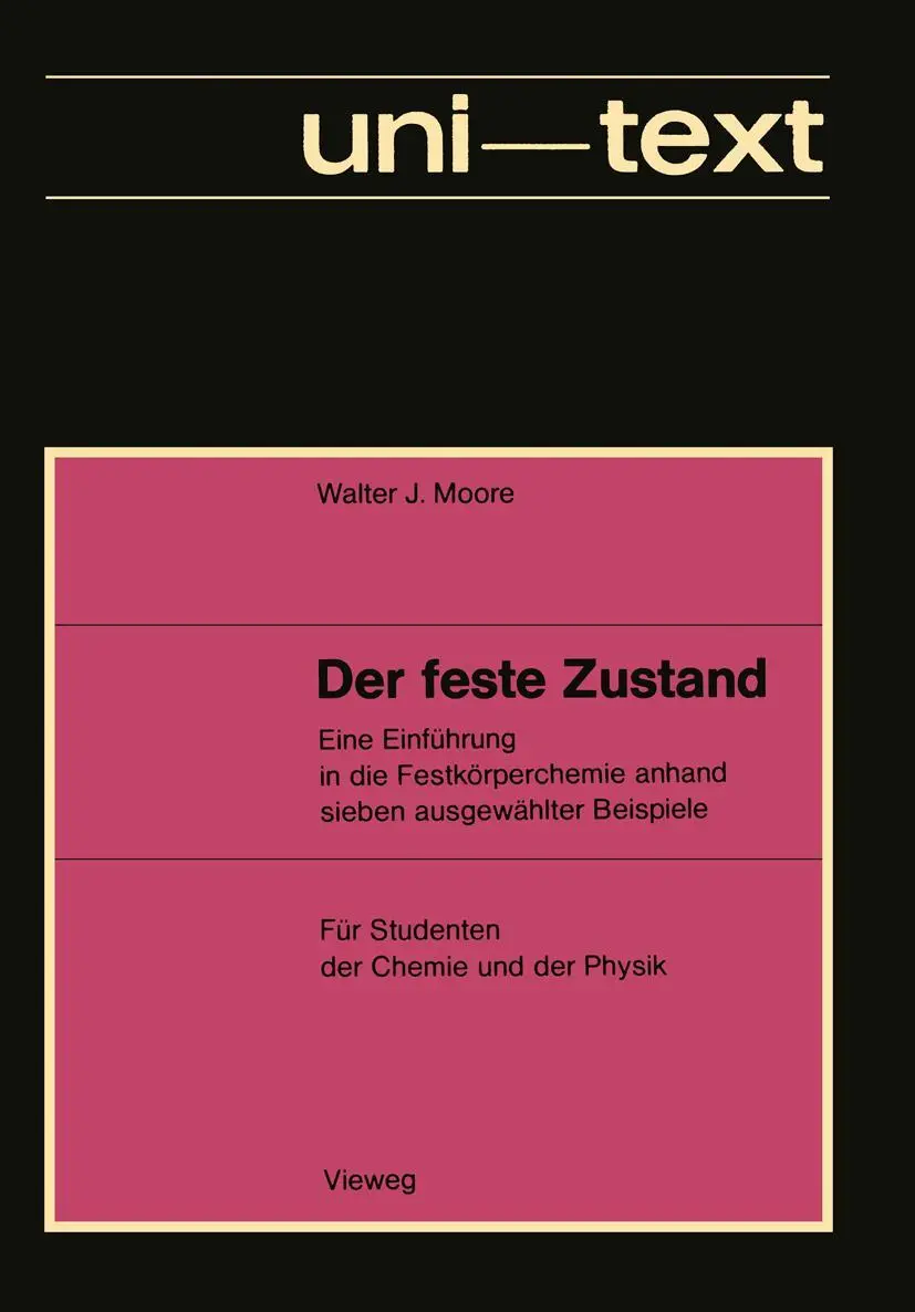 Cover: 9783528030261 | Der feste Zustand | Walter J. Moore | Taschenbuch | 164 S. | Deutsch
