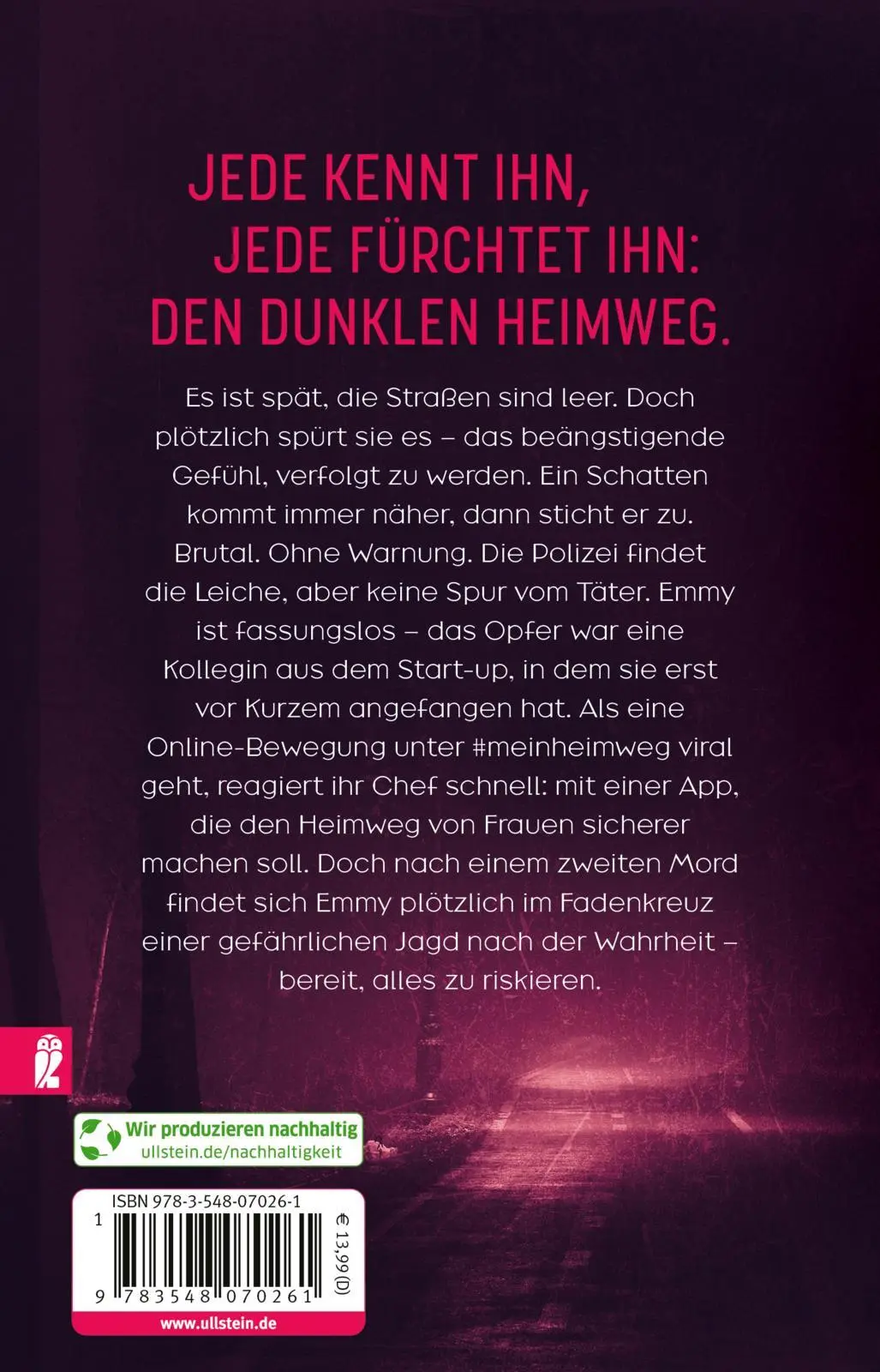 Rückseite: 9783548070261 | Dein Heimweg | Hannah Essing | Taschenbuch | 300 S. | Deutsch | 2025