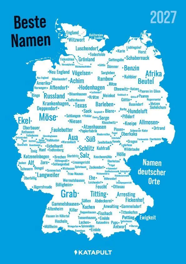 Cover: 9783689720261 | Beste Namen 2027 | Katapult | Kalender | 12 S. | Deutsch | 2027