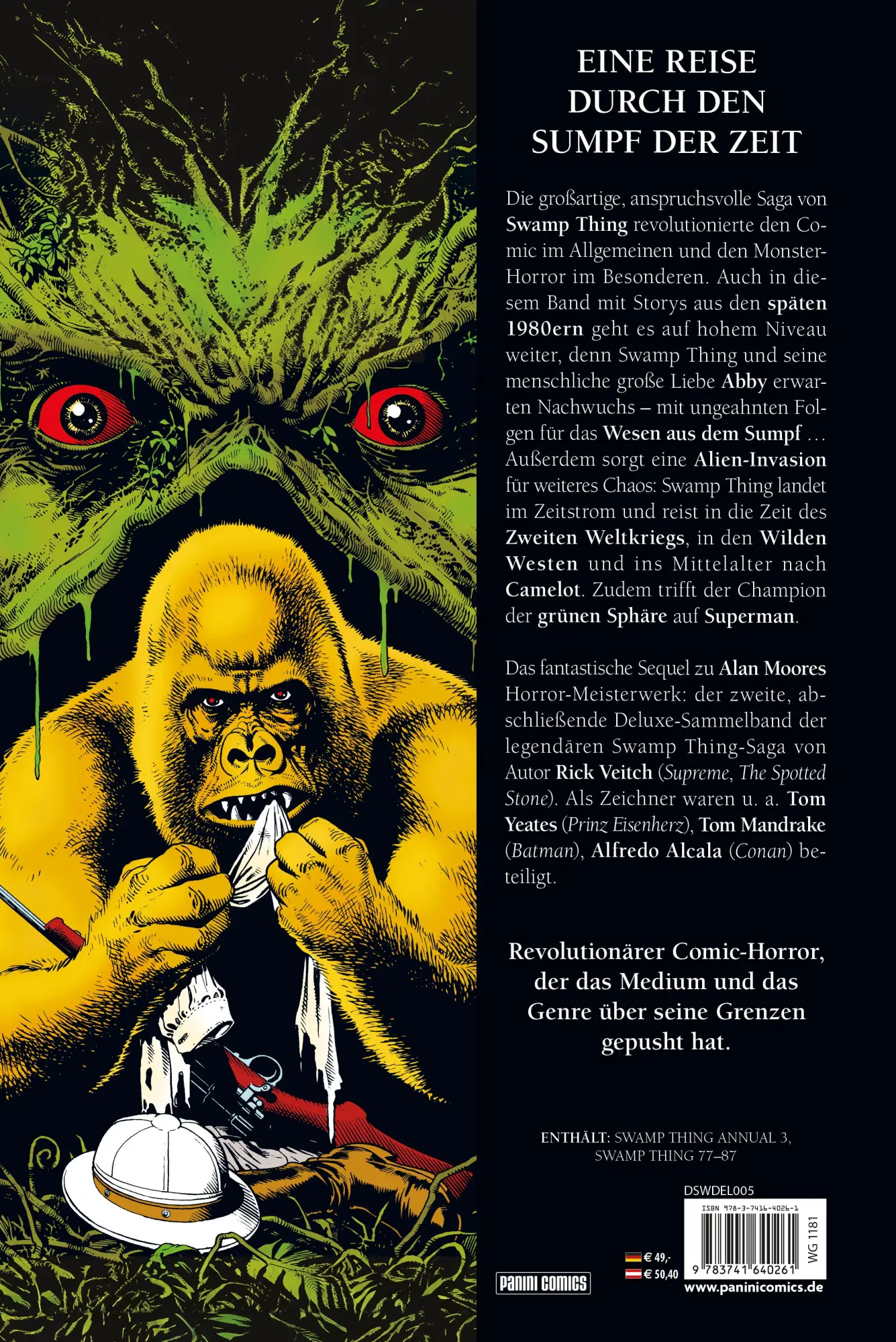Rückseite: 9783741640261 | Die Saga von Swamp Thing (Deluxe Edition) | Bd. 2 (von 2) | Buch