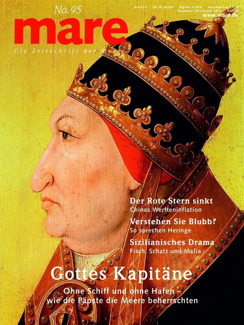 Cover: 9783866480261 | mare - Die Zeitschrift der Meere / No. 95 / Gottes Kapitäne | Gelpke