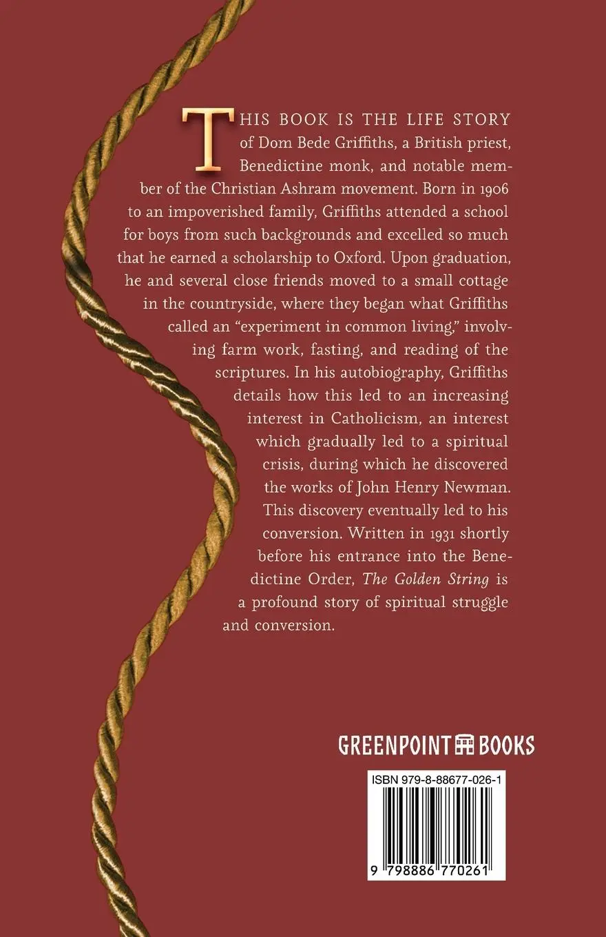 Rückseite: 9798886770261 | The Golden String | Bede Griffiths | Taschenbuch | Englisch | 2022