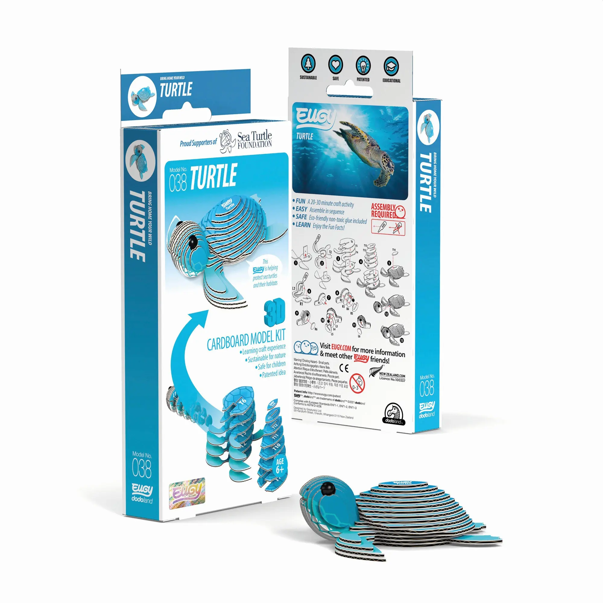 Cover: 9421035150361 | EUGY - 3D Bastelset Schildkröte | Eugy | Kit (Bastelset) | 650038