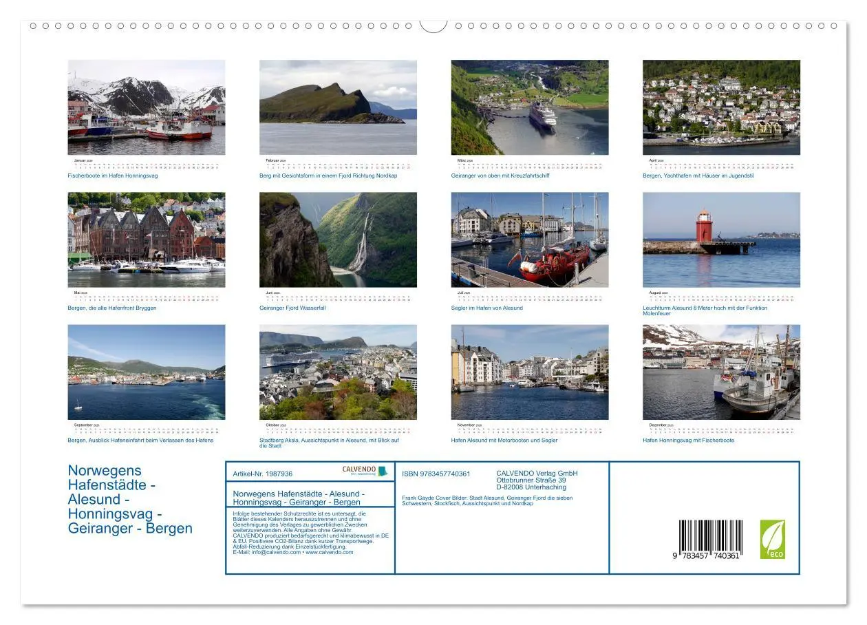 Bild: 9783457740361 | Norwegens Hafenstädte - Alesund - Honningsvag - Geiranger - Bergen...