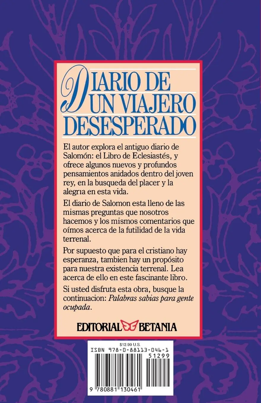 Rückseite: 9780881130461 | Diario de un Viajero Desesperado = Living on the Ragged Edge | Buch