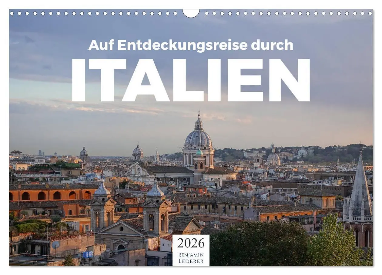 Cover: 9783457730461 | Auf Entdeckungsreise durch Italien (Wandkalender 2026 DIN A3 quer),...