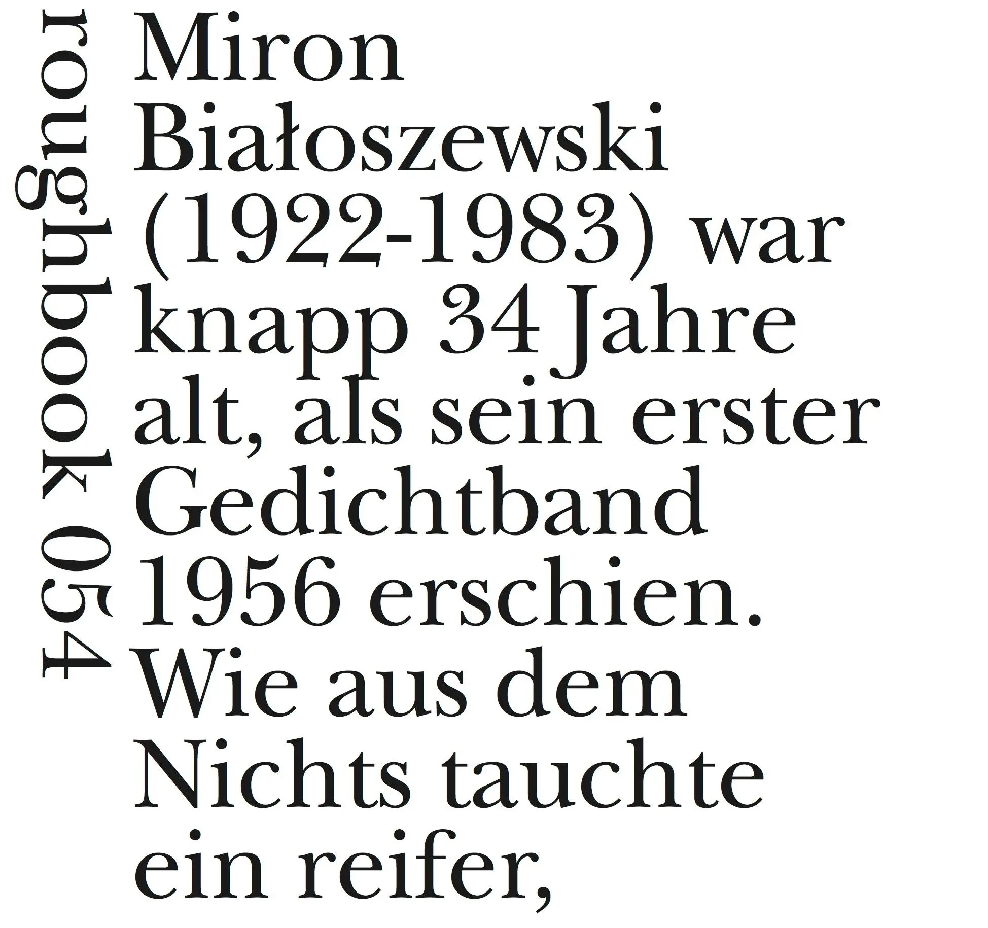 Cover: 9783906050461 | M'ironien | Miron Bialoszewski | Taschenbuch | roughbooks | 238 S.