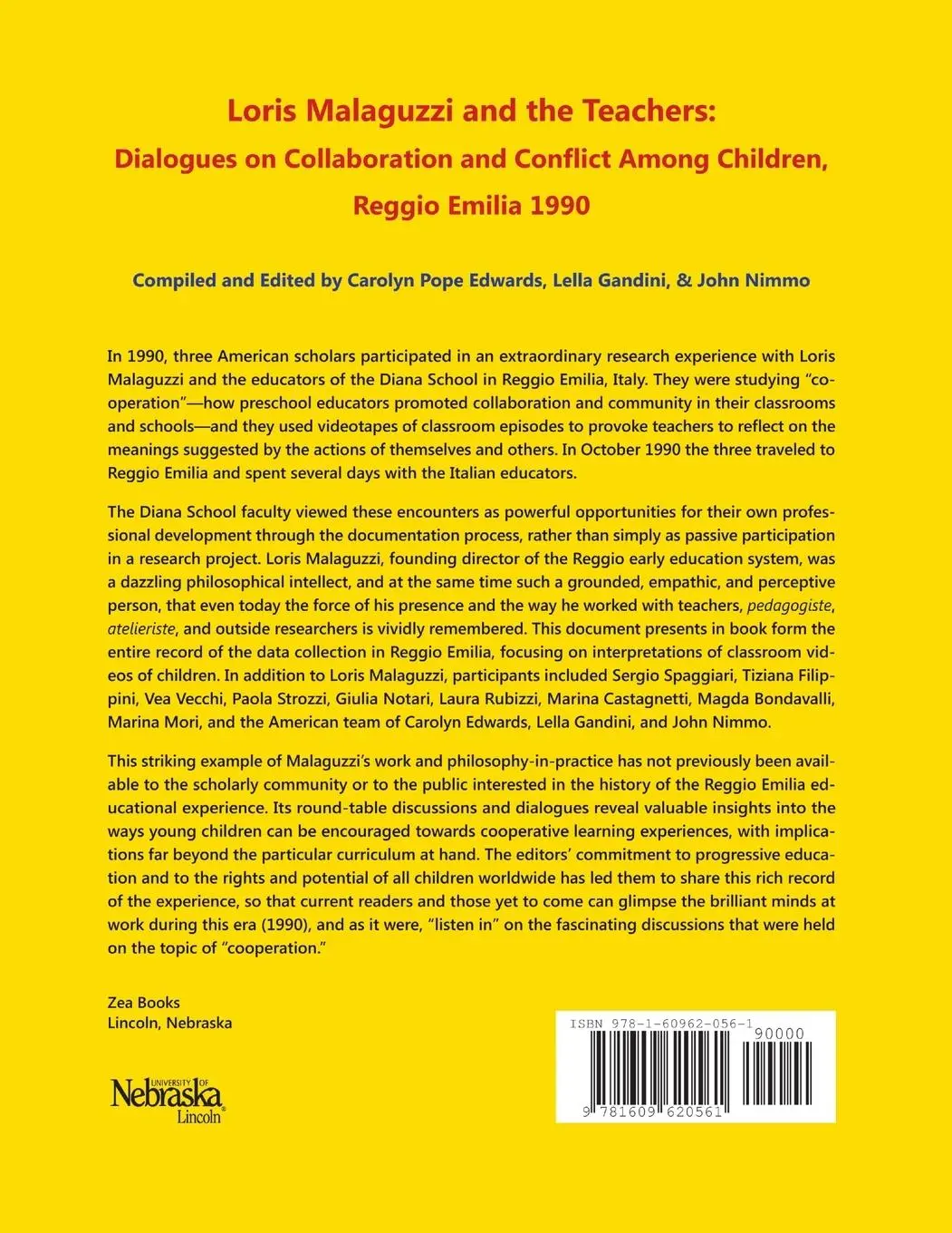 Rückseite: 9781609620561 | Loris Malaguzzi and the Teachers | Carolyn Edwards (u. a.) | Buch