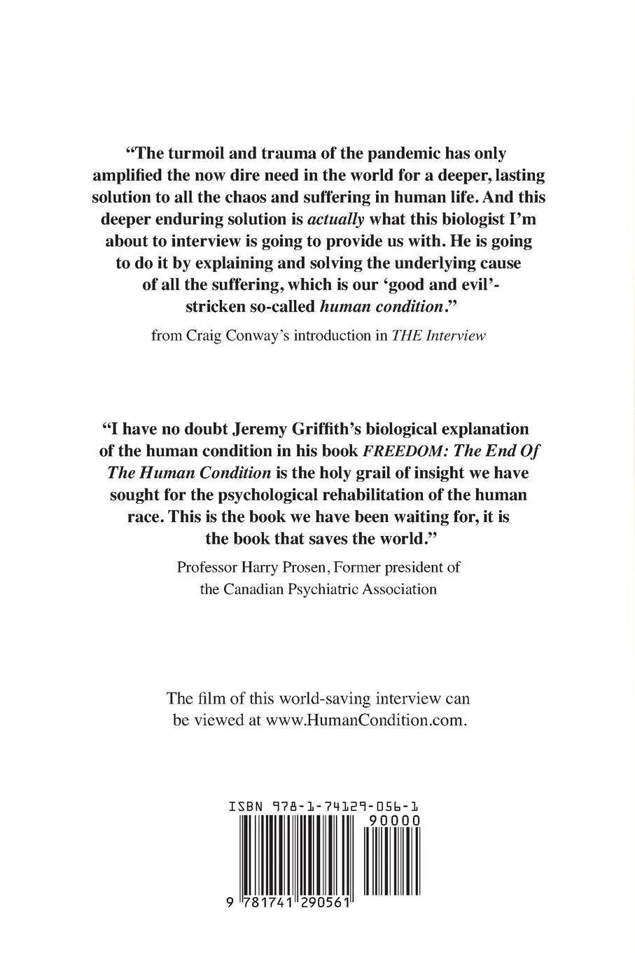 Rückseite: 9781741290561 | THE Interview That Solves The Human Condition And Saves The World!