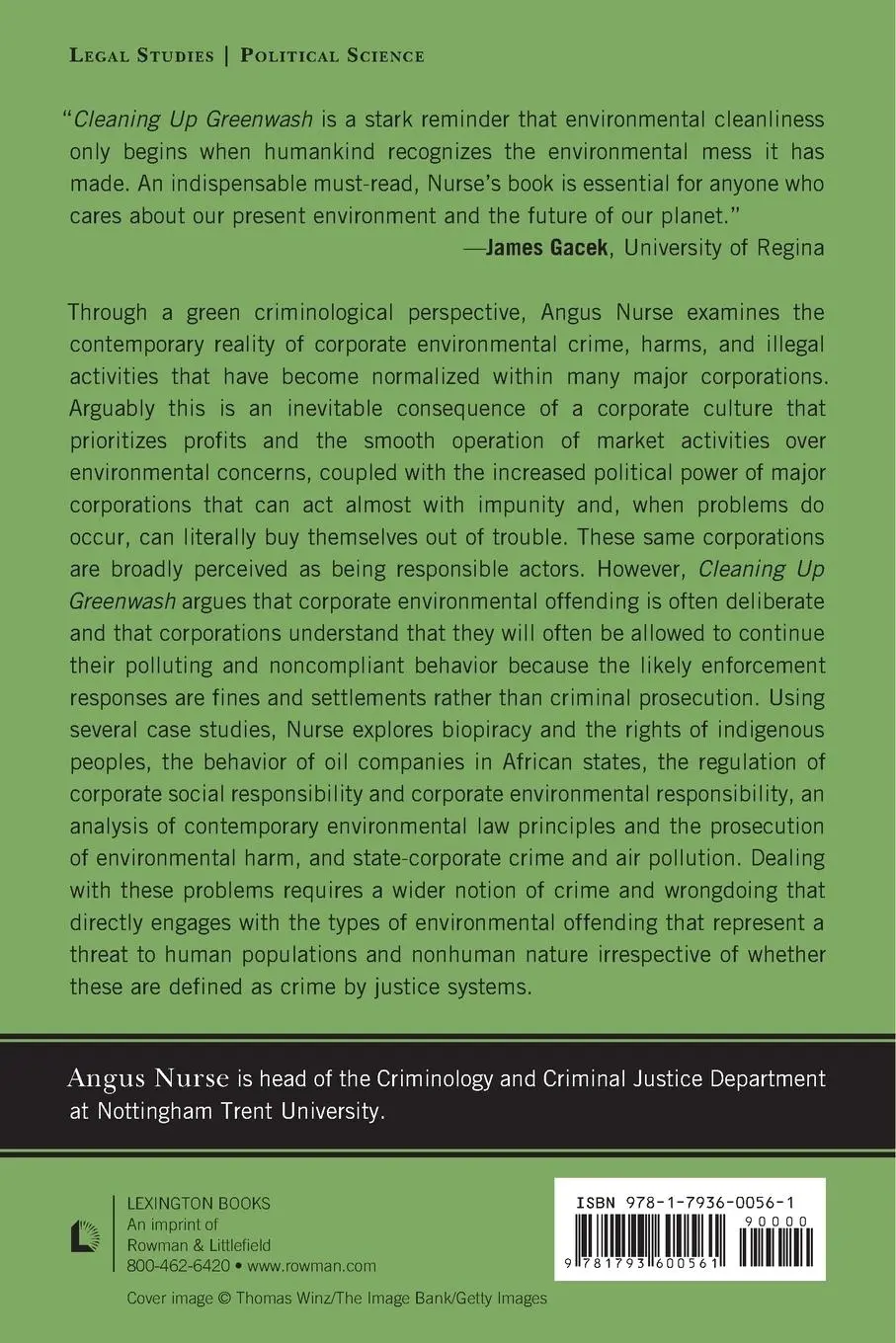 Rückseite: 9781793600561 | Cleaning Up Greenwash | Angus Nurse | Taschenbuch | Englisch | 2024